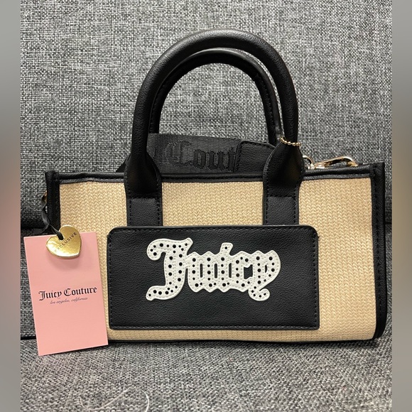 NWT Juicy Couture Black and Cream Satchel